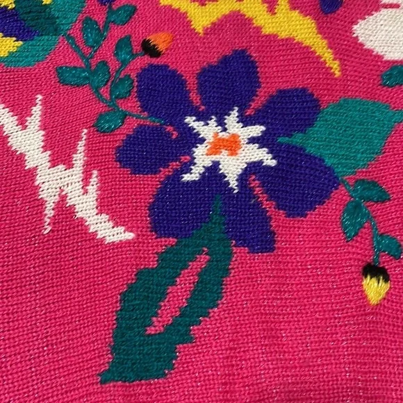 Vintage 80s Jaclyn Smith Knit Pink Sweater - Picture 8 of 16